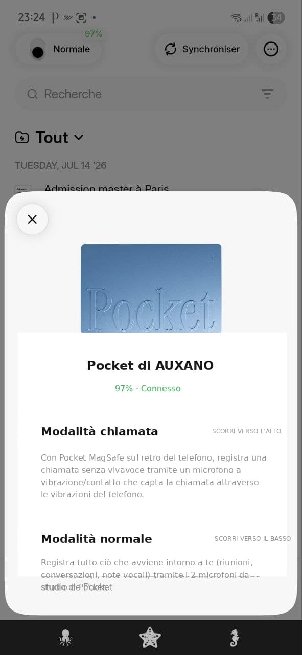 pocket ai recensione - connessione heypocket