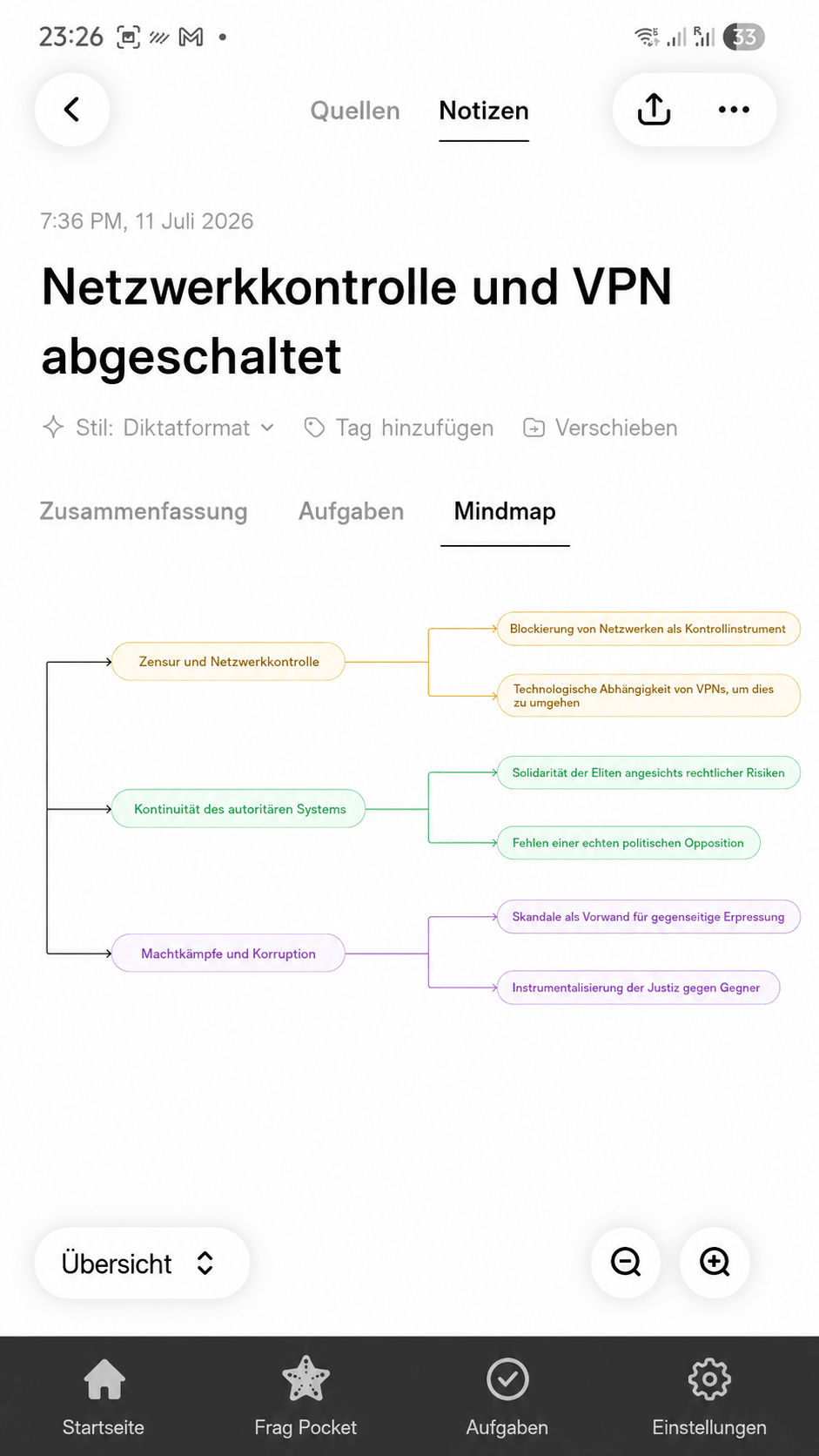 pocket ai test - Mindmap