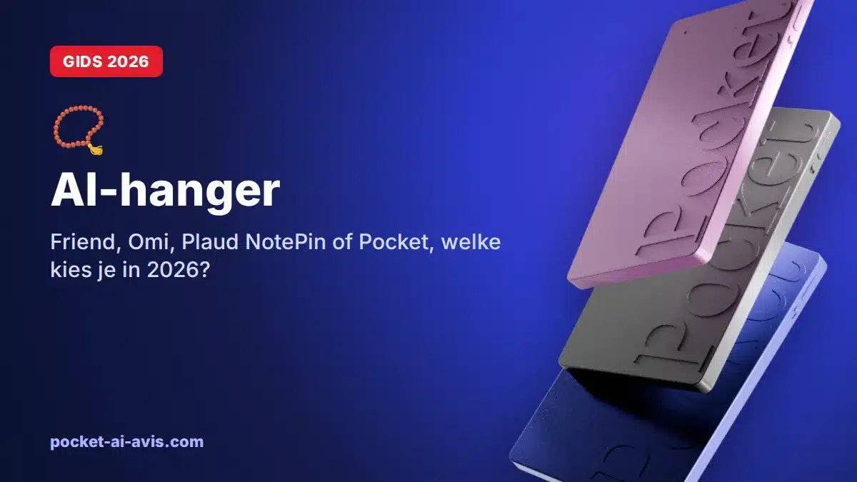 AI-hanger: Friend, Omi, Plaud NotePin of Pocket, welke kies je in 2026?