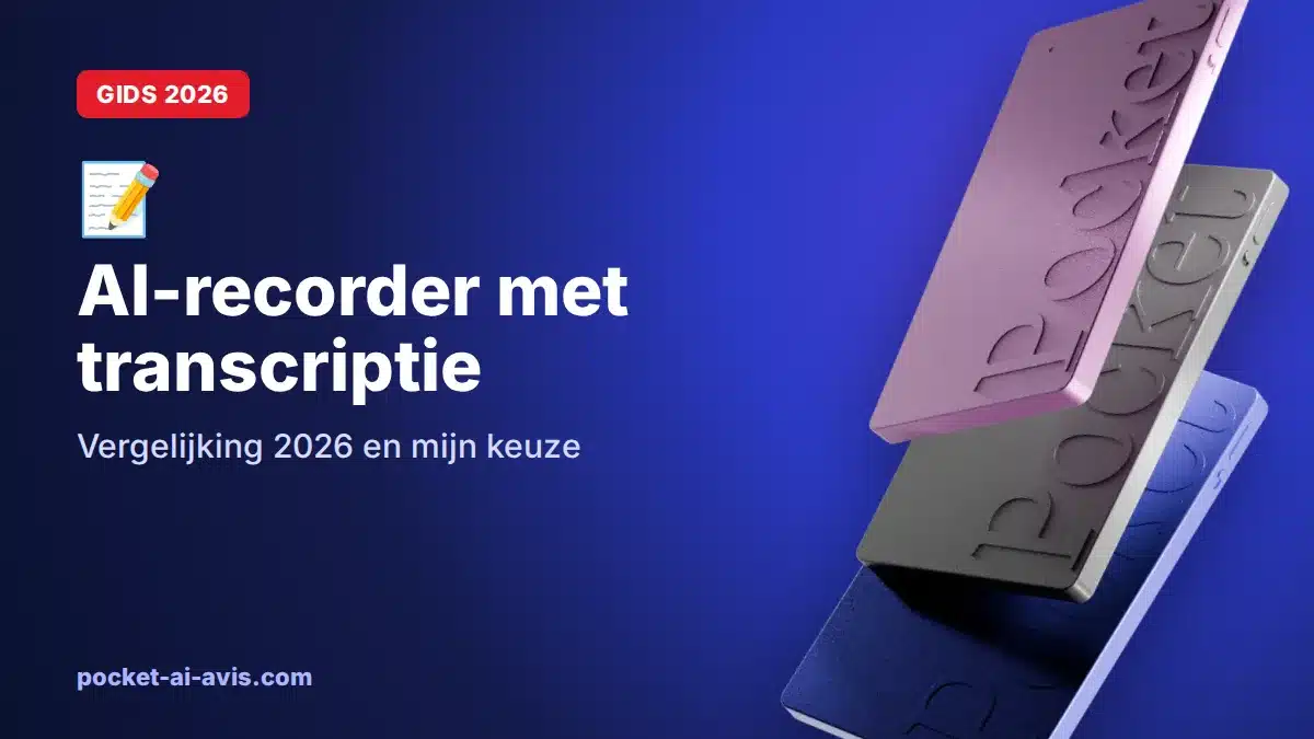 AI-recorder met transcriptie: vergelijking 2026 en mijn keuze