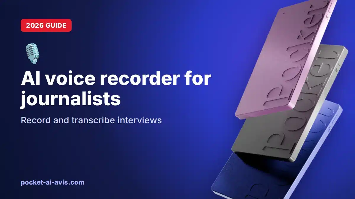 AI voice recorder for journalists: record and transcribe interviews (2026)