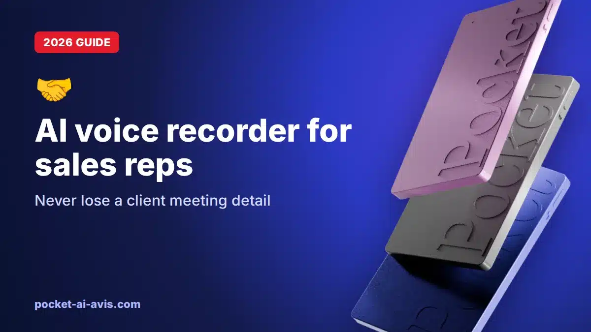 AI voice recorder for sales reps: never lose a client meeting detail (2026)