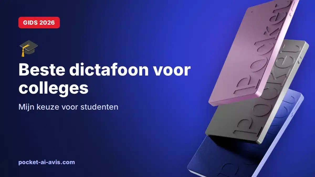 Beste dictafoon voor colleges: mijn keuze voor studenten (2026)