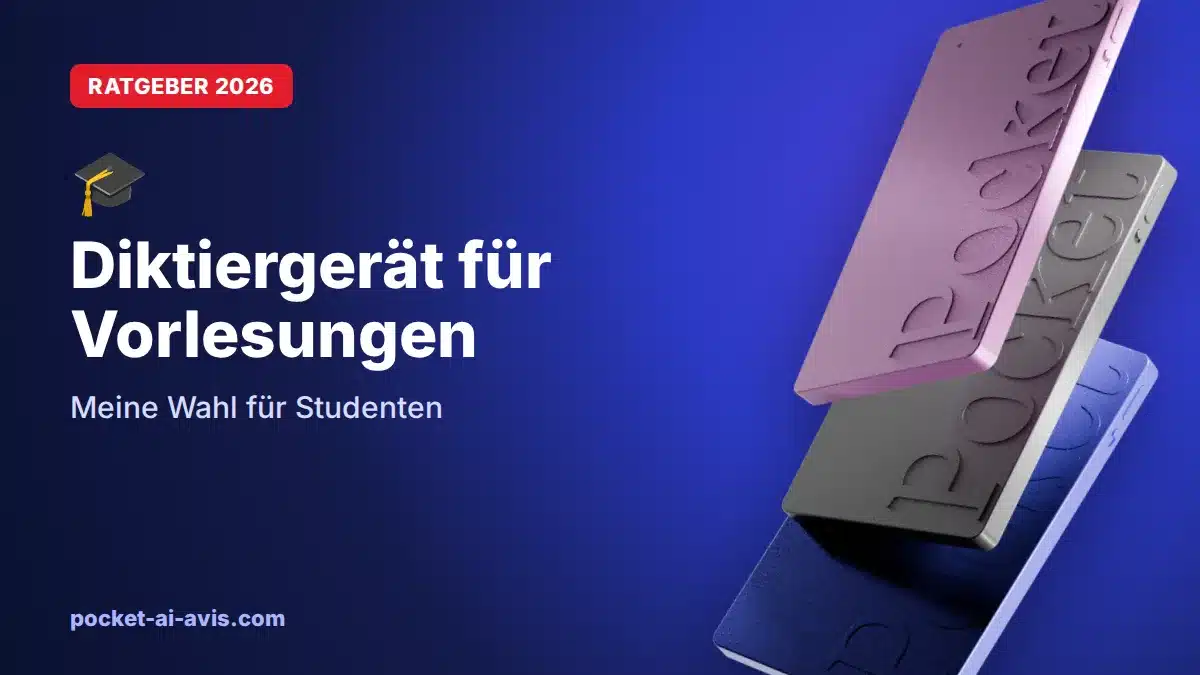 Diktiergerät für Vorlesungen: meine Wahl für Studenten (2026)