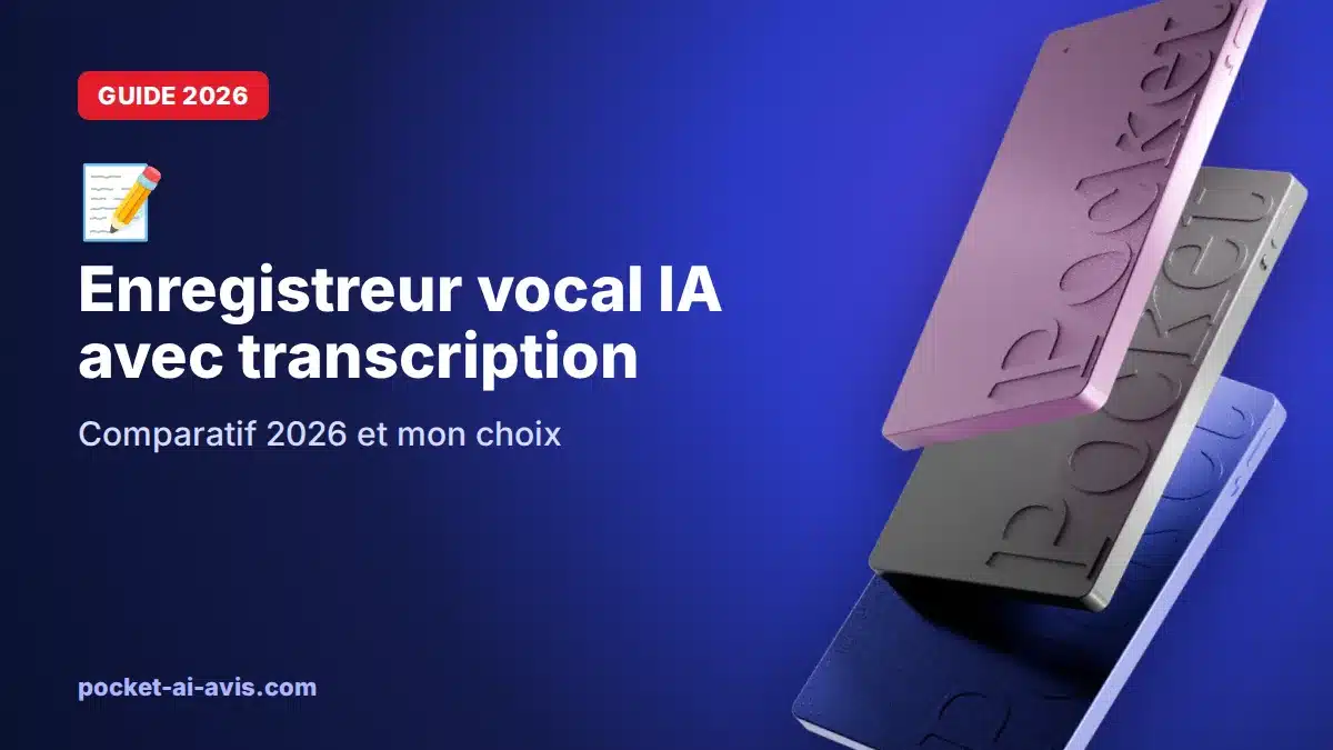 Enregistreur vocal IA avec transcription : comparatif 2026 et mon choix