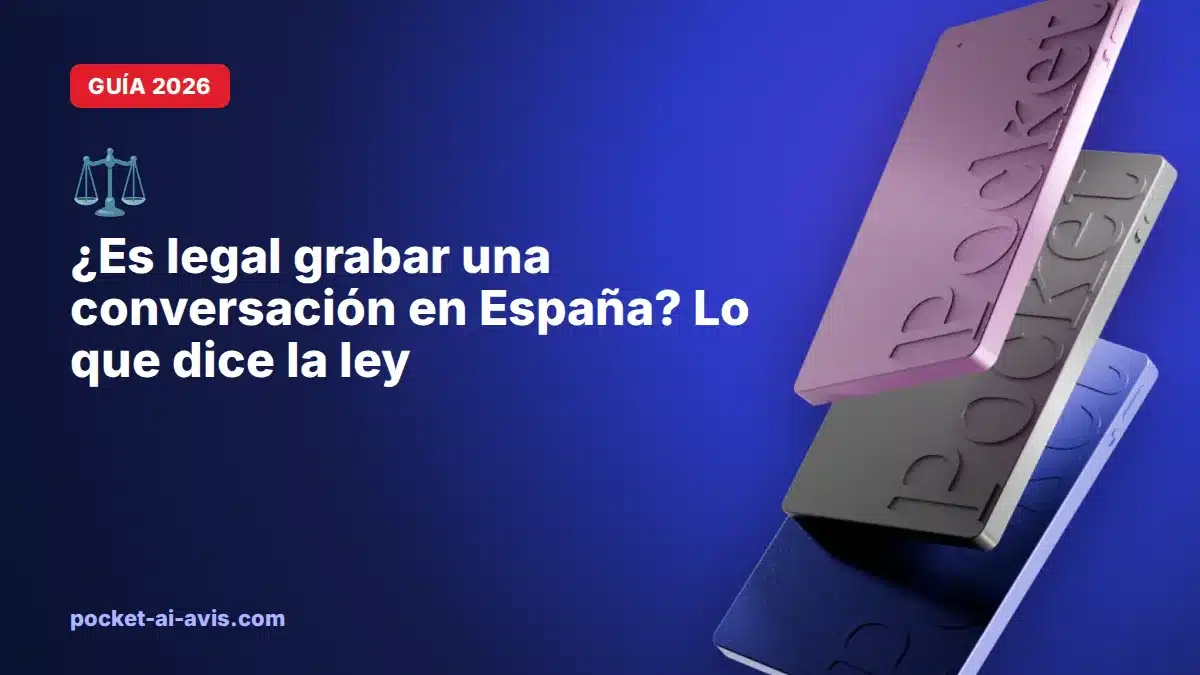 ¿Es legal grabar una conversación en España? Lo que dice la ley (2026)
