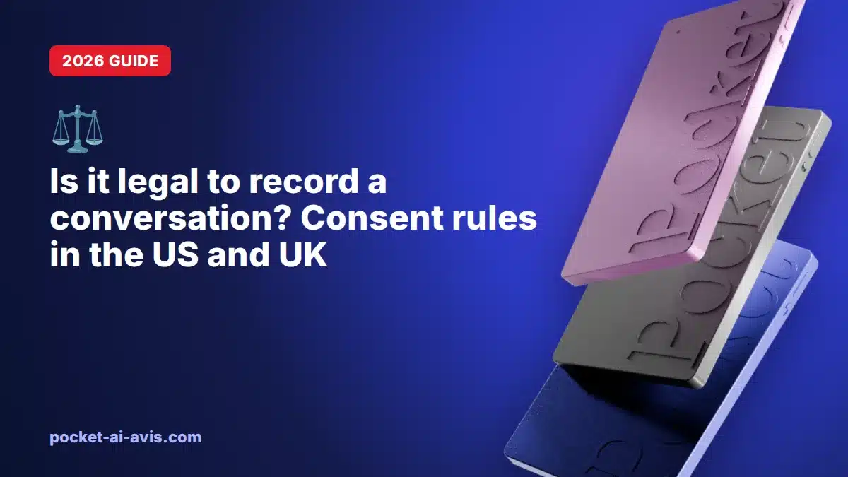Is it legal to record a conversation? Consent rules in the US and UK (2026)